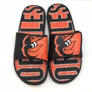 Baltimore Orioles MLB Logo Slide Sandals Men's L (11-12) Baseball Pool Slippers
